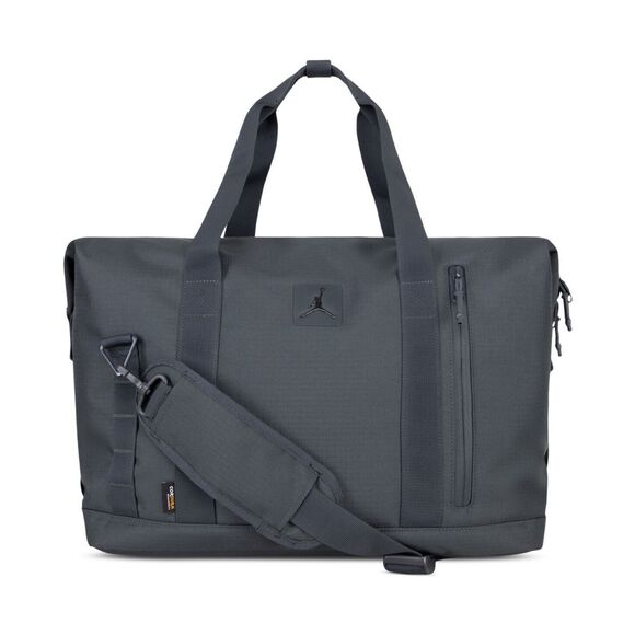 Jordan MA0900-G9Q Men's One Size Dark Smoke Gray Cordura Logo Duffel Bag - Picture 16 of 16
